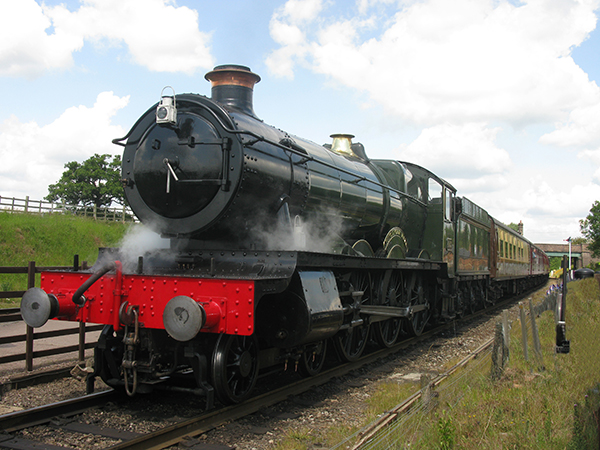 Black steam engine train vintage  vy Tom Conway