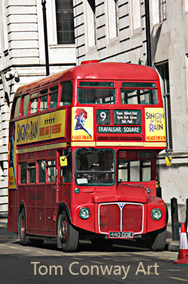 Vintage red London Bus 