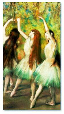 Green Dancers by Degas