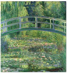 The water lily pond by Claude Monet