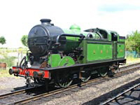 Vintage steam engine, train, locomotive photo