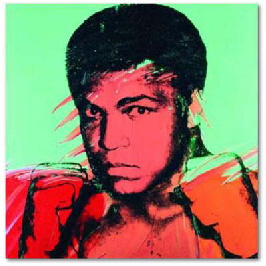 andy warhol print of boxer Mohammed ali - The greatest