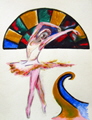 painting of a ballerina by Tom Conway