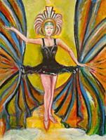 black tutu , dance art painting