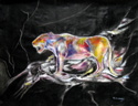 fantasy image, surreal painting of a cat by Tom Conway