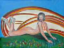 cherry nude canvas print 