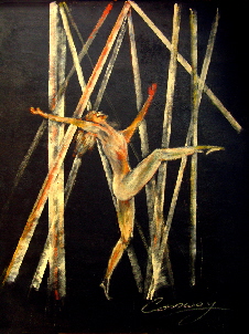 painting of contemporary ballet