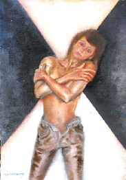 original oil painting of a woman   by artist Tom Conway