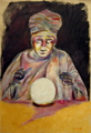 portrait painting of a fortune teller