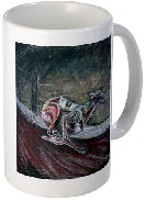 greyhound dog racing gift ceramic mug