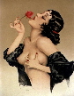 pinup girl , art  by  Alberto Vargas,  pinup girl dating back to early 20th century.