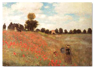 wild poppies by  Claude Monet02